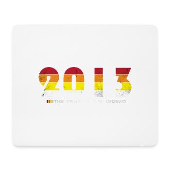 Jahrgang 2013 - Das Jahr der Legende - Retro 11 - Mousepad (Querformat) - Weiß - Vorne