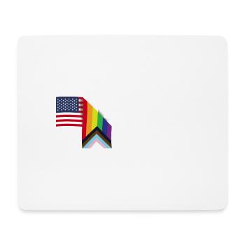 Be You - Patriot USA Flagge und LGBT Flagge - Schwul - Mousepad (Querformat) - Weiß - Vorne