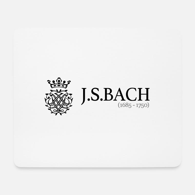 JSBach (1685-1750) - Mousepad (Querformat) - Weiß