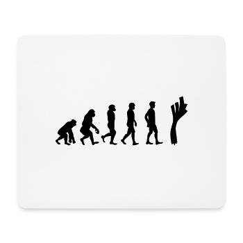 Leek evolution - Mouse Pad (horizontal) - white - Front