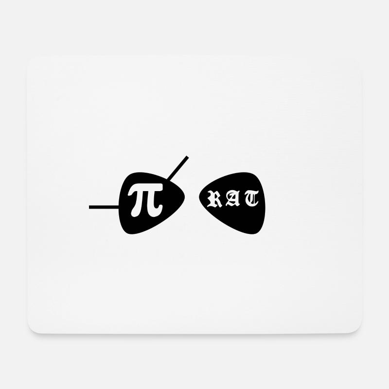 Pi-Rat - Mousepad (Querformat) - Weiß