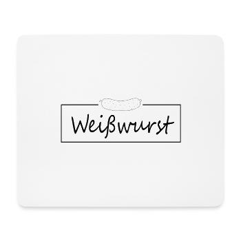 Weißwurst - Mousepad (Querformat) - Weiß - Vorne