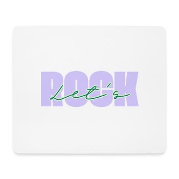 Let's Rock - Mousepad (Querformat) - Weiß - Vorne