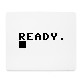 C64 Prêt Nerd Ordinateur rétro idée cadeau - Tapis de souris (format paysage) - blanc - Devant