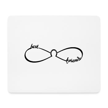best friends Horses Infinity - best friends BFF - Mouse Pad (horizontal) - white - Front