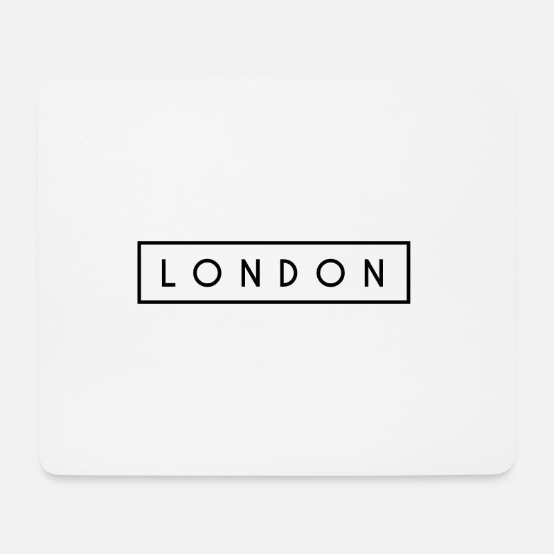 LONDON T-SHIRT moderne Schrift text Geschenk - Mousepad (Querformat) - Weiß