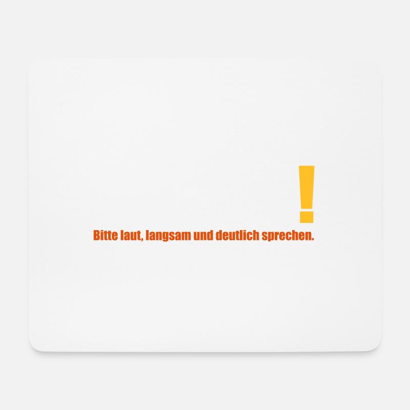 fufzisch 50 Jahre Geburtstag deutlich sprechen - Mousepad (Querformat) - Weiß