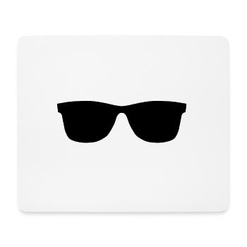 lunette de soleil 1004 n - Tapis de souris (format paysage) - blanc - Devant