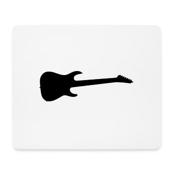 guitare électrique - Tapis de souris (format paysage) - blanc - Devant