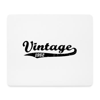 Vintage 1982 - Mousepad (Querformat) - Weiß - Vorne