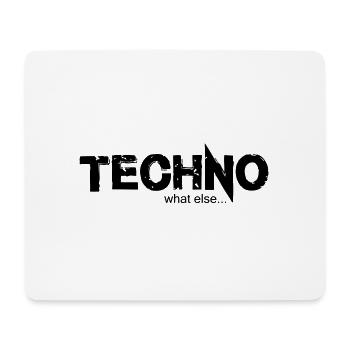 TECHNO what else.... Design 2 - Mousepad (Querformat) - Weiß - Vorne