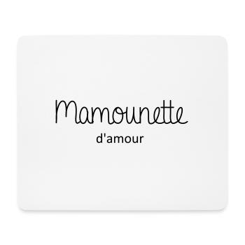 Mamounette d'amour - Tapis de souris (format paysage) - blanc - Devant