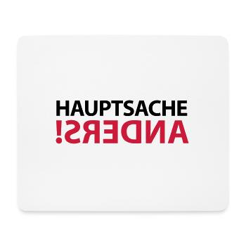 anders different exotische Meinung gegen den Strom - Mousepad (Querformat) - Weiß - Vorne