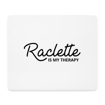 Raclette is my therapy - Mouse Pad (horizontal) - white - Front
