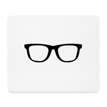 lunettes - Tapis de souris (format paysage) - blanc - Devant