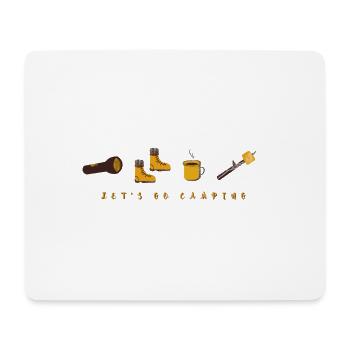 Let s Go Camping - Mousepad (Querformat) - Weiß - Vorne