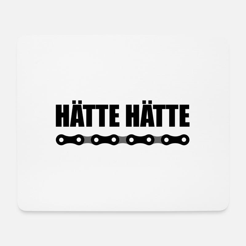 Hätte Hätte - Mousepad (Querformat) - Weiß