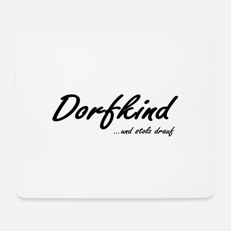 Dorfkind - Mousepad (Querformat) - Weiß