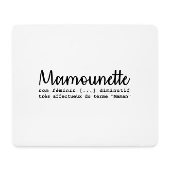 Définition mamounette - Tapis de souris (format paysage) - blanc - Devant