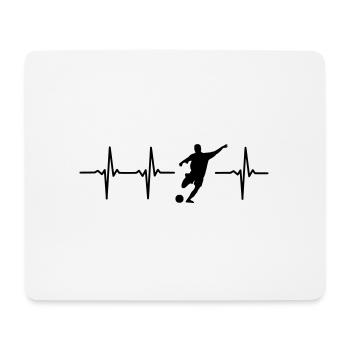 Fußball T-Shirt Geschenk Idee Weihnachten Lustig - Mousepad (Querformat) - Weiß - Vorne