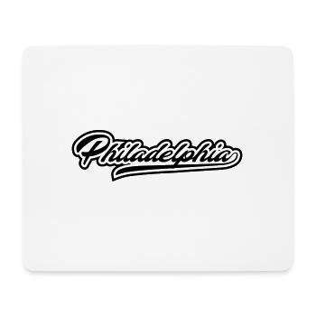 Philadelphia City T Shirt Outline - Mouse Pad (horizontal) - white - Front
