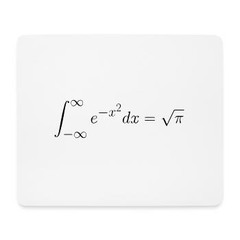 Gaussian Integral Gift Idea - Mouse Pad (horizontal) - white - Front