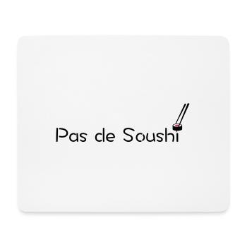 Pas de Soushi - Tapis de souris (format paysage) - blanc - Devant
