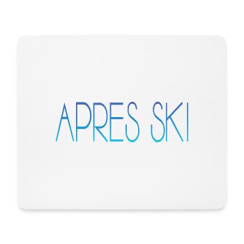 apres ski skiing skihase - Mousepad (Querformat) - Weiß - Vorne