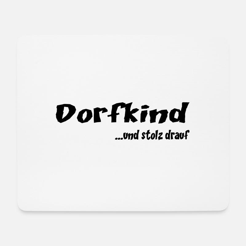 dorfkind - Mousepad (Querformat) - Weiß