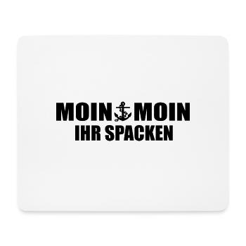Moin - Mousepad (Querformat) - Weiß - Vorne