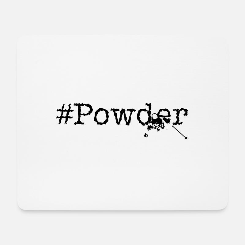 powder x - Mouse Pad (horizontal) - white