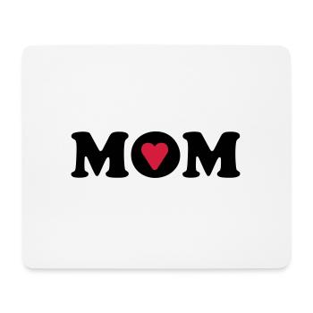 J'aime maman - Tapis de souris (format paysage) - blanc - Devant