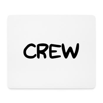 Schriftzug CREW - Mousepad (Querformat) - Weiß - Vorne