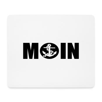 Moin - Mousepad (Querformat) - Weiß - Vorne