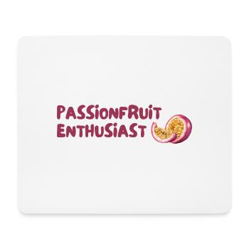 Passionsfrucht Enthusiast - Mousepad (Querformat) - Weiß - Vorne