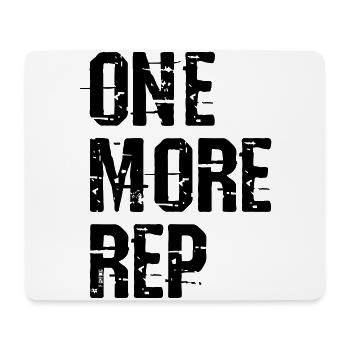 One More Rep Vektor - Mousepad (Querformat) - Weiß - Vorne