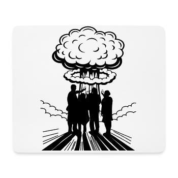 | changeable de couleur Bombe atomique Selfie Explosion nucléaire - Tapis de souris (format paysage) - blanc - Devant