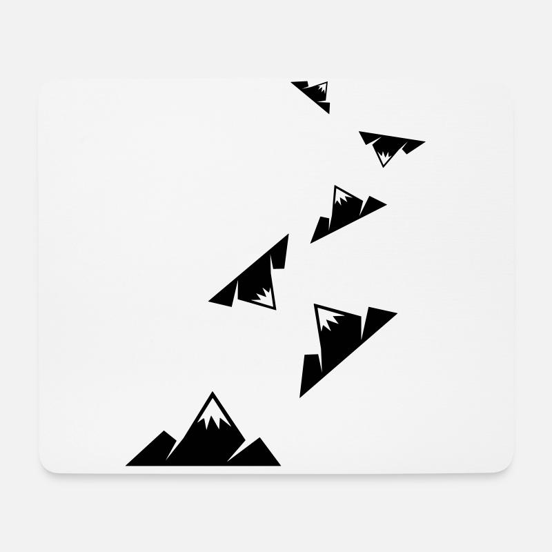 Berge Outdoor - Mousepad (Querformat) - Weiß