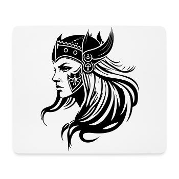 Viking Woman Warrior Viking - Mouse Pad (horizontal) - white - Front