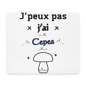 J'peux pas j'ai Cepes - Tapis de souris (format paysage) - blanc - Devant