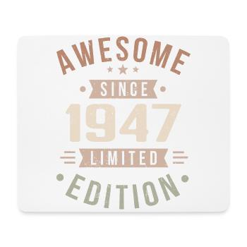Original 1947 Jahrgang Vintage Geburtstag 1947 - Mousepad (Querformat) - Weiß - Vorne