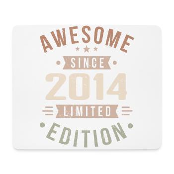 Original 2014 Millésime Vintage Anniversaire 2014 - Tapis de souris (format paysage) - blanc - Devant
