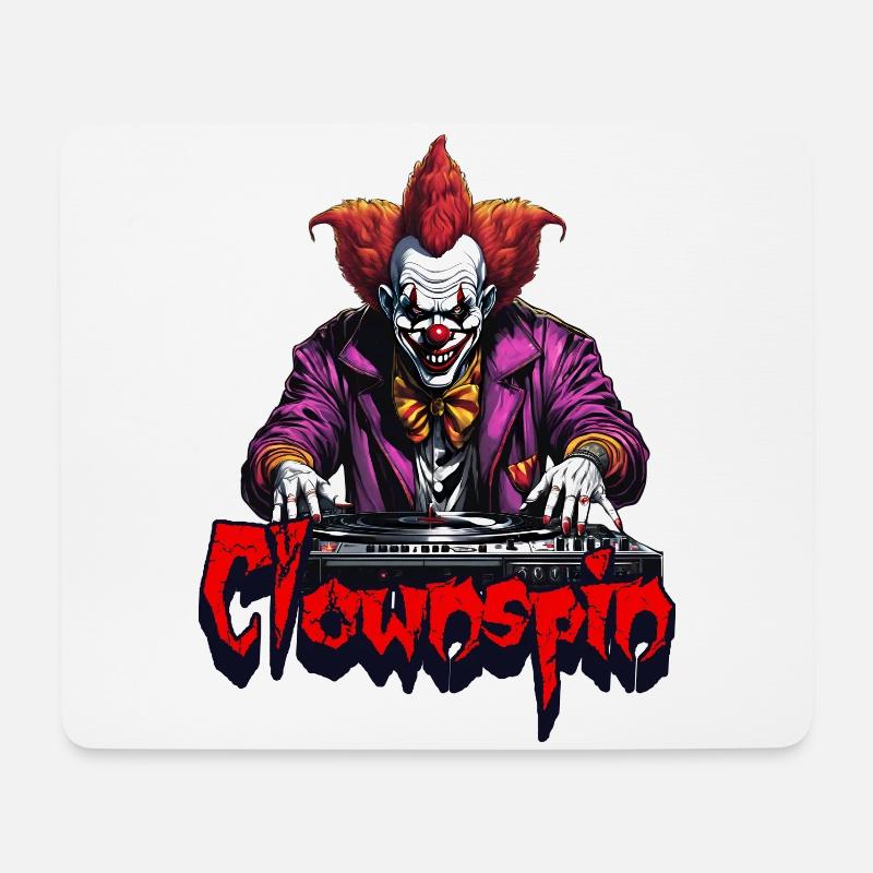 Clownspin - Mousepad (Querformat) - Weiß