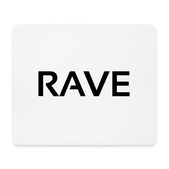 Rave - Mousepad (Querformat) - Weiß - Vorne