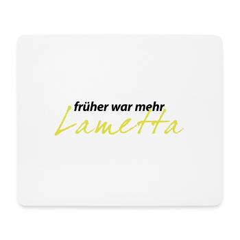 Früher war mehr Lametta Weihnachtsbaum Christmas - Mousepad (Querformat) - Weiß - Vorne