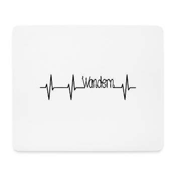 Wandern - Mousepad (Querformat) - Weiß - Vorne