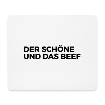 Der Schöne und das Beef - Mousepad (Querformat) - Weiß - Vorne