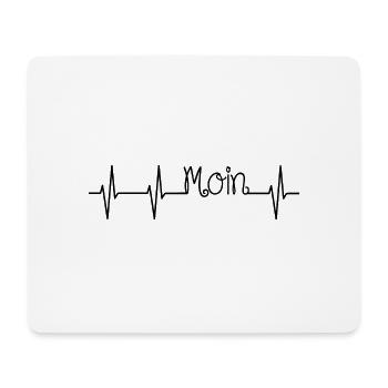 Moin - Mousepad (Querformat) - Weiß - Vorne