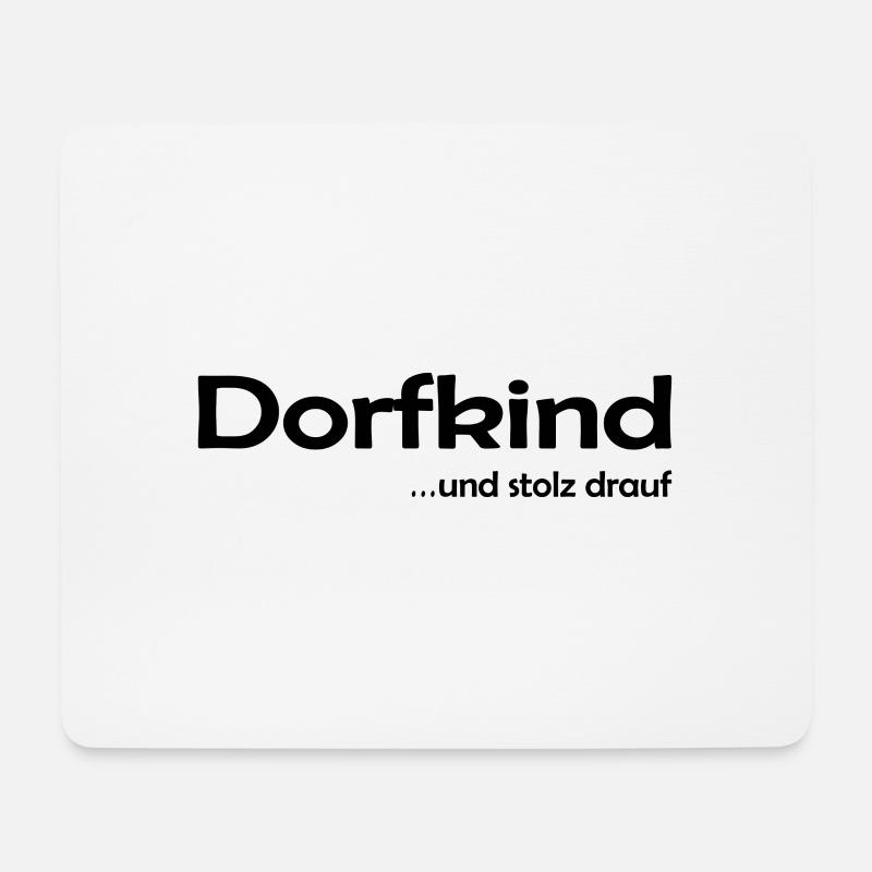 Dorfkind - Mousepad (Querformat) - Weiß