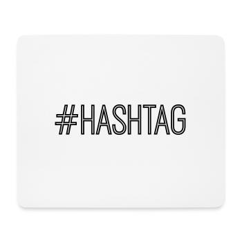 #hashtag - Tapis de souris (format paysage) - blanc - Devant